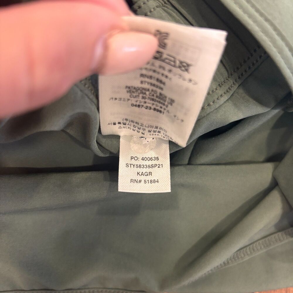 Patagonia Fleetwith Dress Kale Green Scoop Neck Sleeveless Hike REI Women Medium - Picture 5 of 7